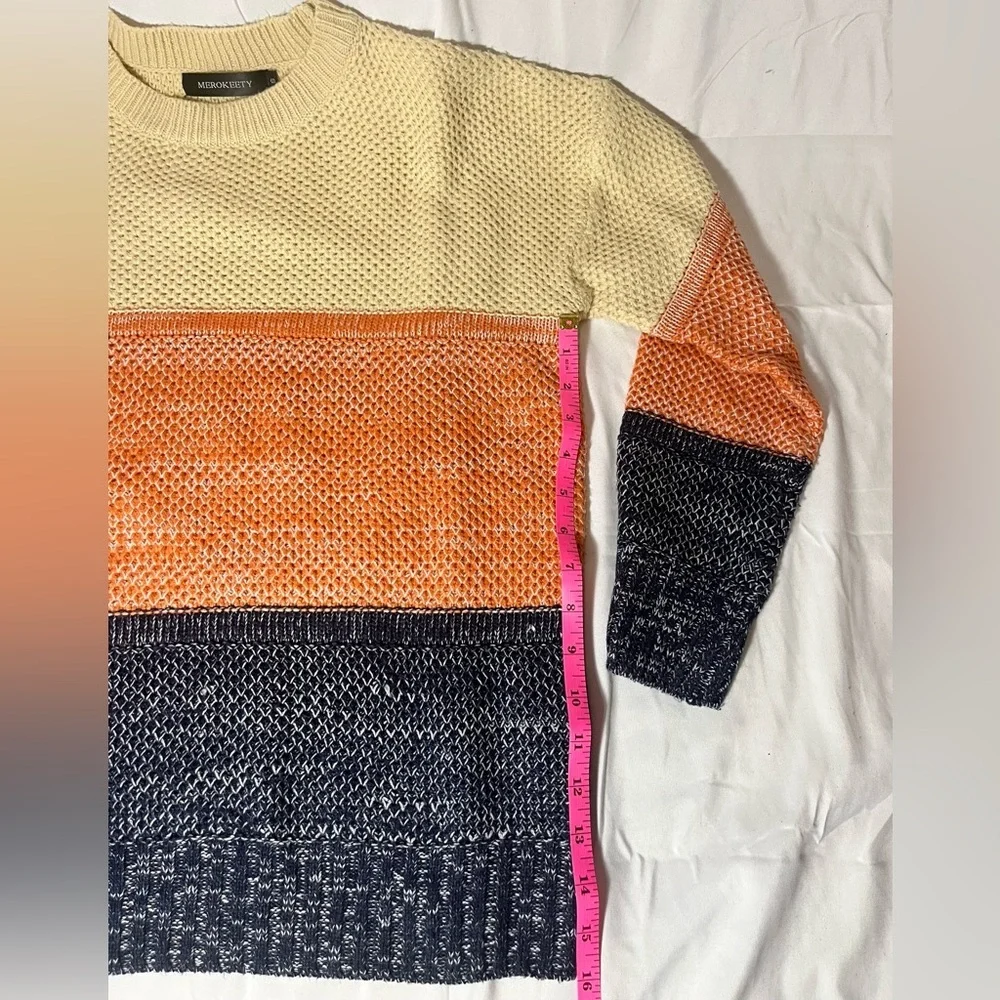 Merokeety Colorblock Knit Sweater - Picture 9 of 9